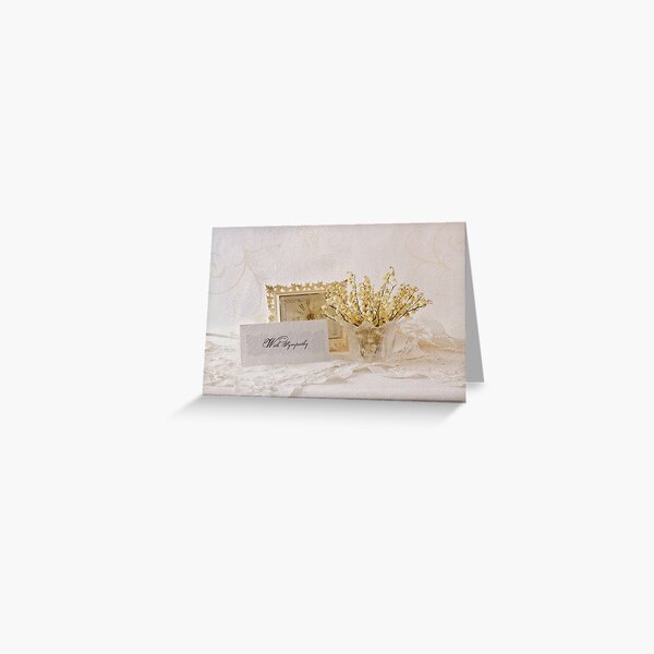 Dried Lily Of The Valley Flowers - With Sympathy Card Greeting Card