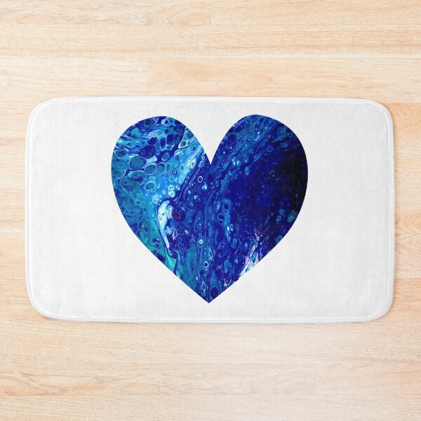 Item preview, Blue Abstract Heart designed and sold by PaintedbyCarol.