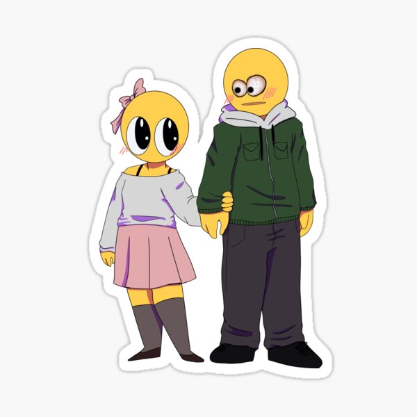 Cursed Emoji Couple Stickers. 