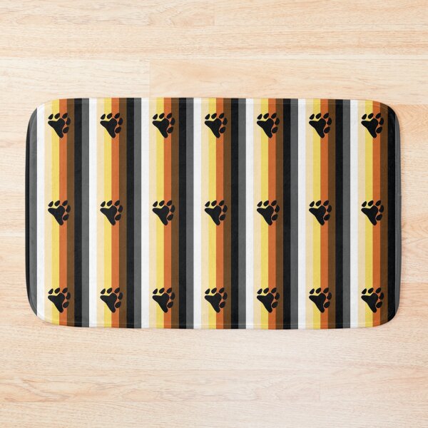 Item preview, Bear Pride Paw Flag Vertical designed and sold by lgbtshoppe.