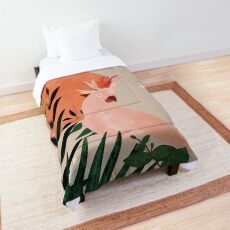 Cockatoo jungle modern Comforter