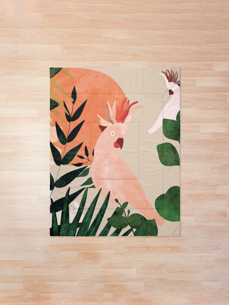 Alternate view of Cockatoo jungle modern Comforter