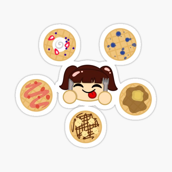 I Love Waffles Sticker