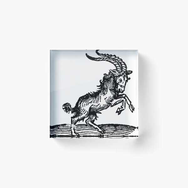 Artikelvorschau, Medieval Zodiac Horoscope Capricorn the Goat entworfen und verkauft von Pixelchicken.