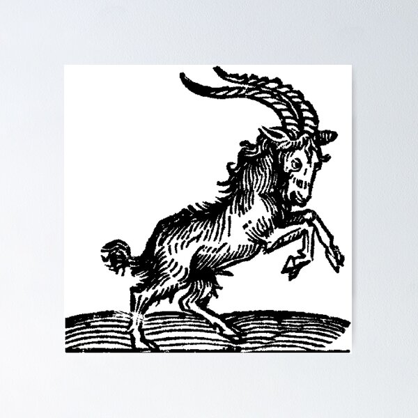 Item preview, Medieval Zodiac Horoscope Capricorn the Goat designed and sold by Pixelchicken.