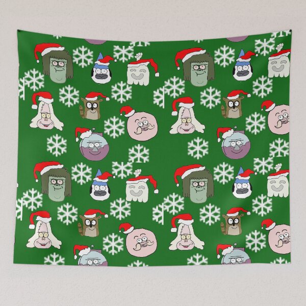 Item preview, Christmas Faces Pattern Regular Show the best designed and sold by kestrada2906.