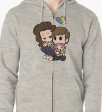 Happy Strong Day Zipped Hoodie