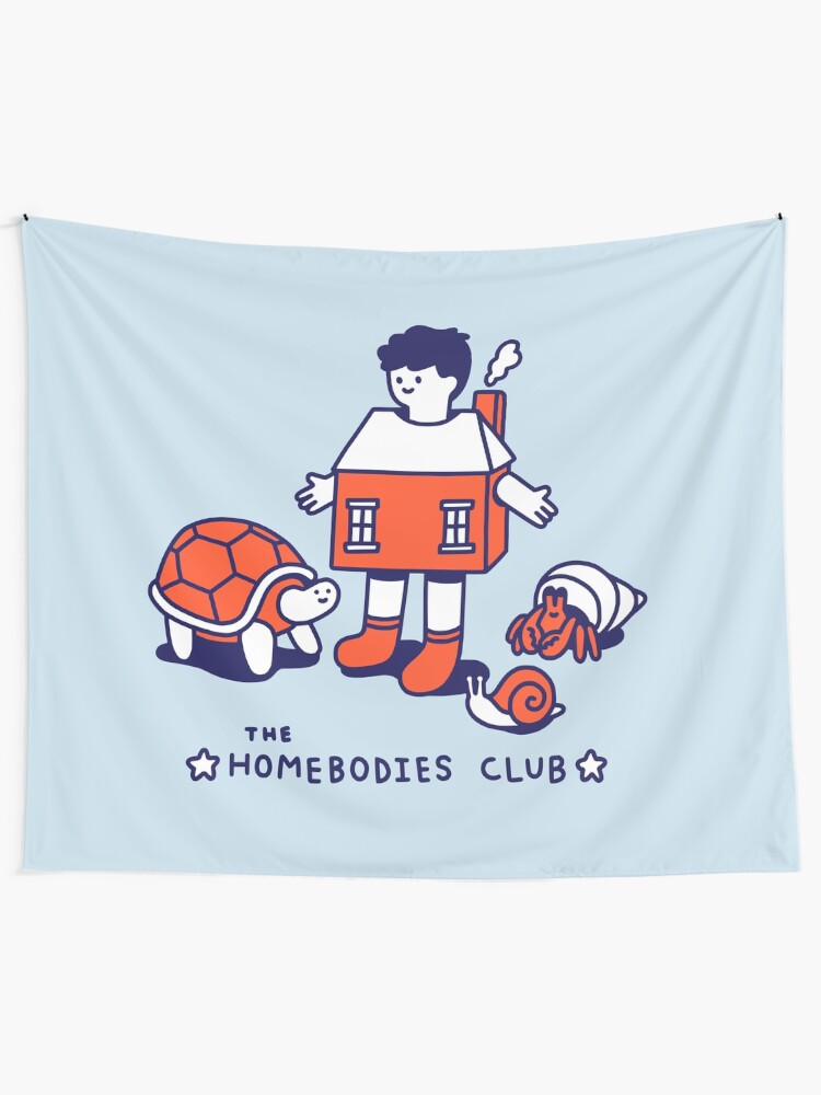 Alternate view of The Homebodies Club Tapestry