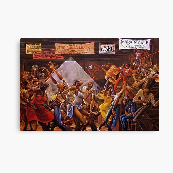 Classical 1970's African American Masterpeace 'Sugar Shack' Print Canvas Print