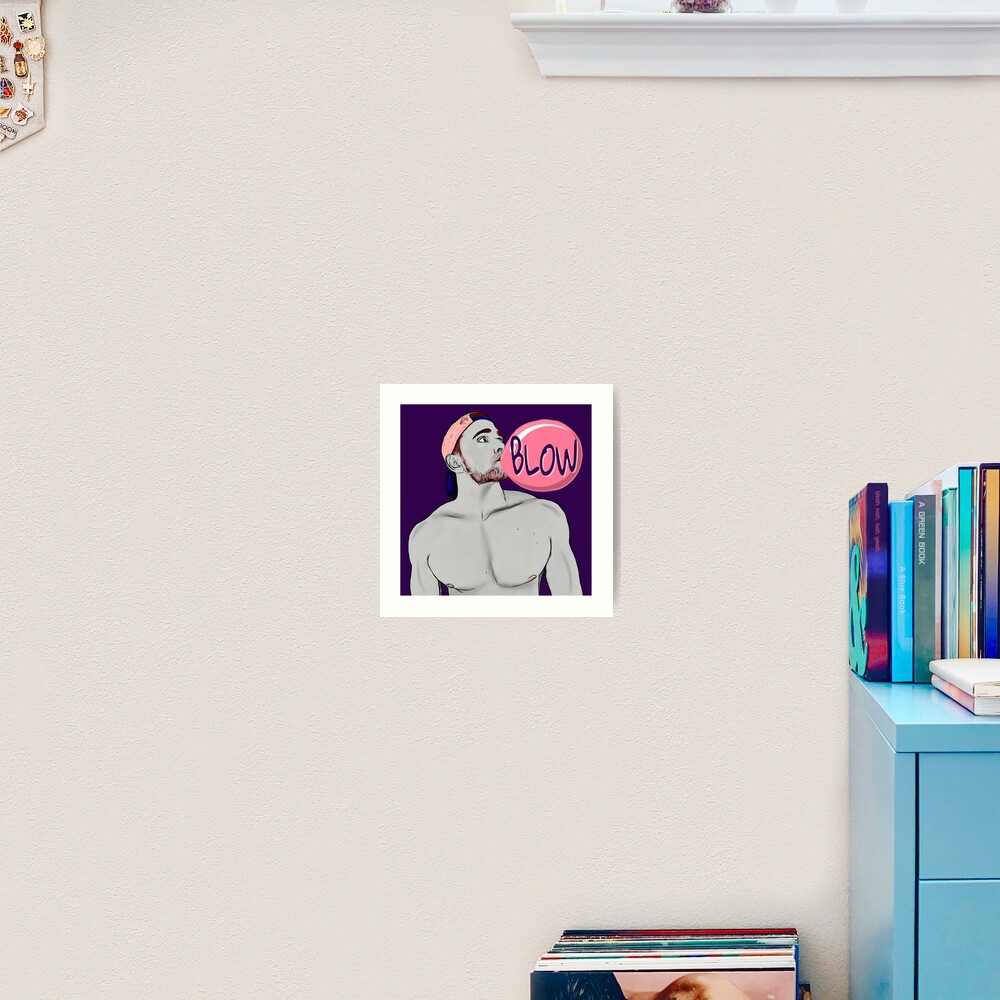 Blow (purple) Art Print
