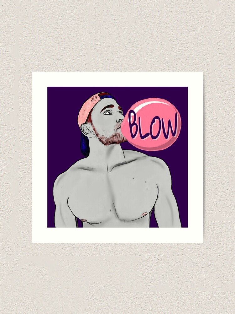 Alternate view of Blow (purple) Art Print