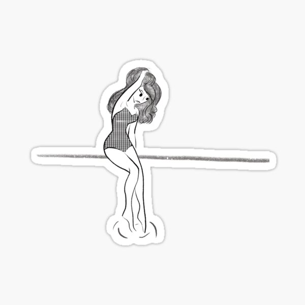 Pool Pin Up Sticker