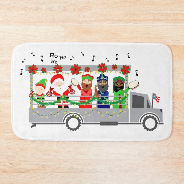 Item preview, Puerto Rico Christmas Caravan Three Kings & Santa Claus designed and sold by byDarling.