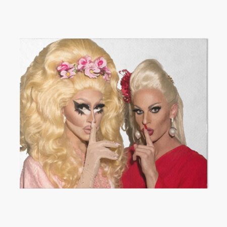 Shh - Trixie and Katya Art Board Print