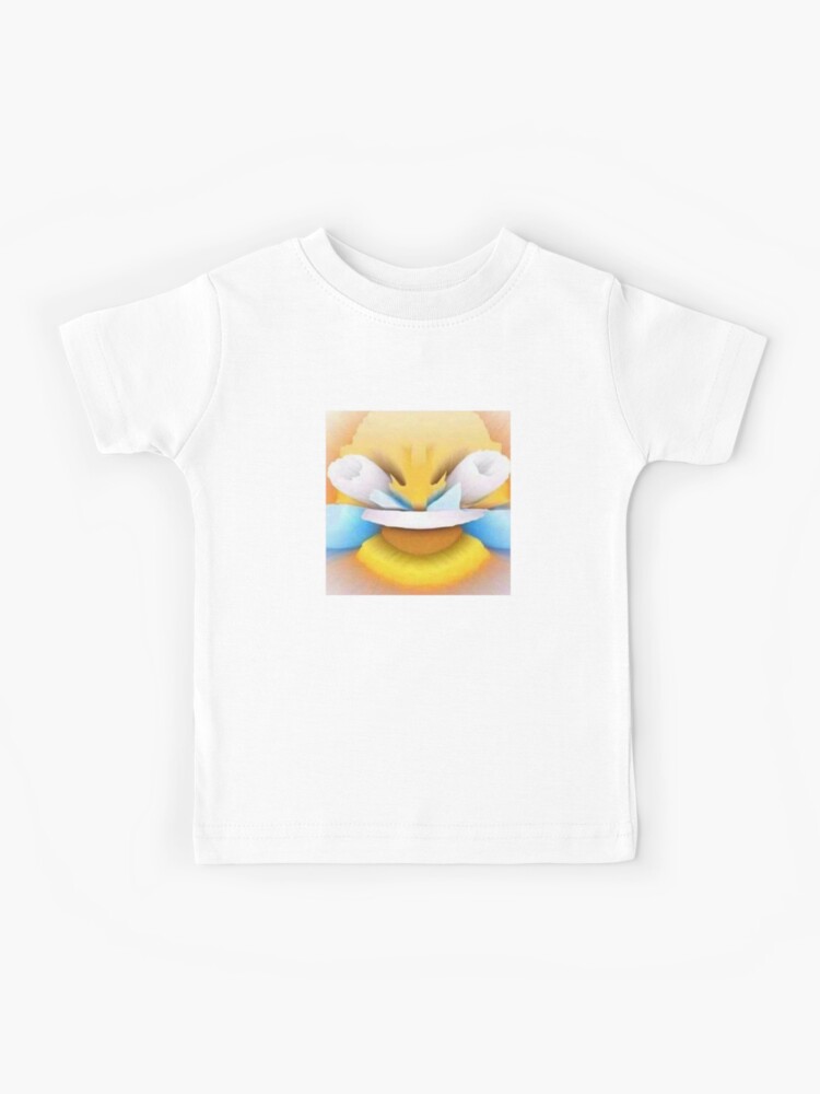Warped Crying Laughing Emoji Kids T Shirt By Hangloosedraft Redbubble - laughing emoji sweater roblox