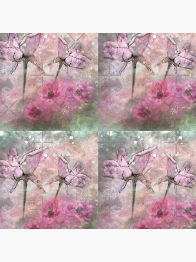 Thumbnail 4 of 4, Clock, Roses and Ranunculus designed and sold by CarolM.