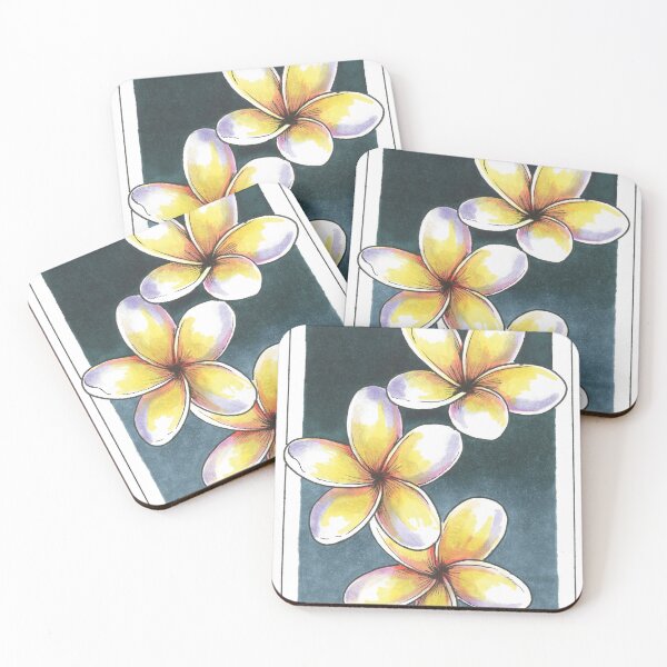 Item preview, Plumeria Flowers designed and sold by shaboola.