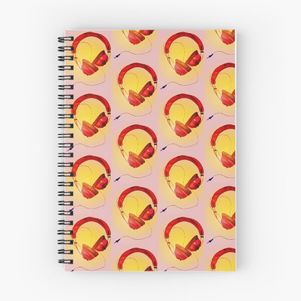 Item preview, Retro Headphones (Sunrise) by Michelle Foster designed and sold by michellefoster.