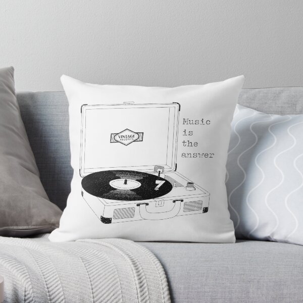 Vinyl Throw Pillow
