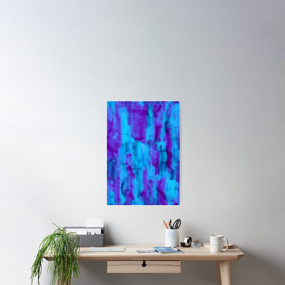 Jewel abstract marker texture as a seamless surface pattern design Poster
