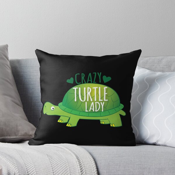 Item preview, Crazy Turtle Lady with green sea turtle designed and sold by jazzydevil.