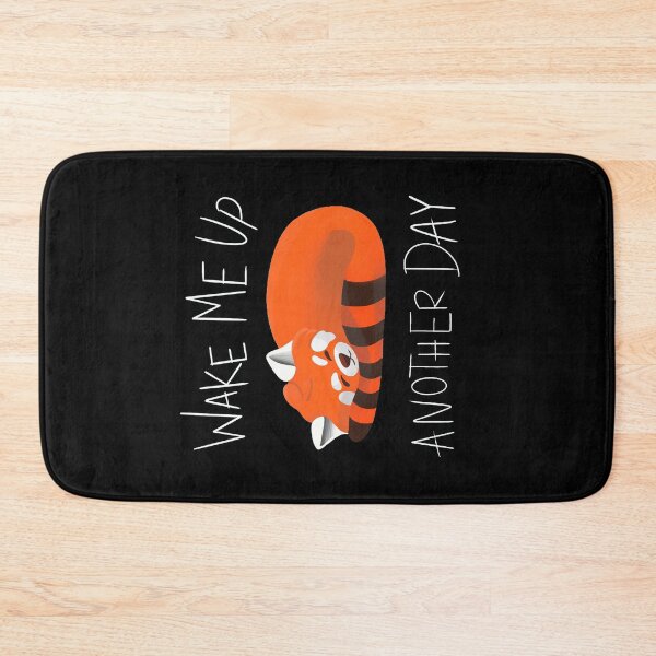 Item preview,  wake me up another day red panda designed and sold by CactusArt.