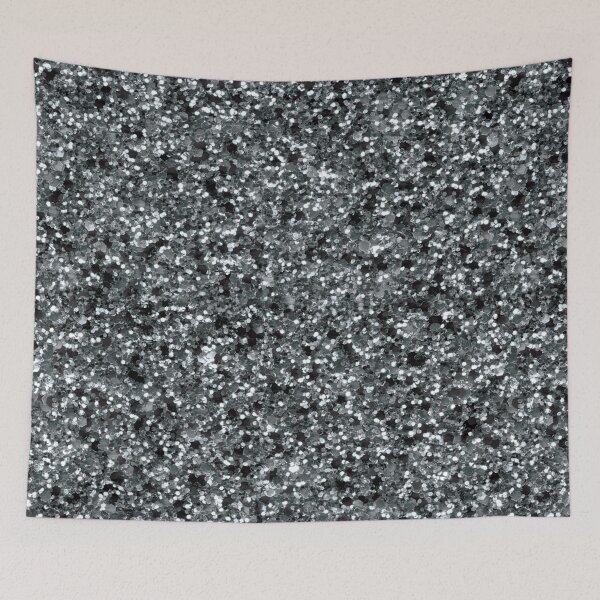 Item preview, Black and White Glitter Glamour Print Pattern designed and sold by ClaudiaFlores.