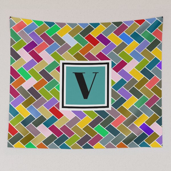 Artikelvorschau, V-Monogramm entworfen und verkauft von piedaydesigns.