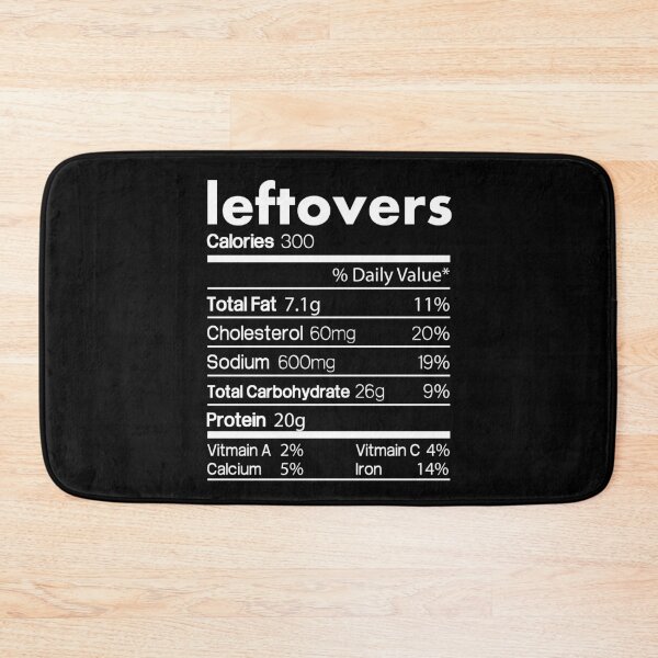 Item preview, Leftovers Nutrition Facts Thanksgiving christmas funny designed and sold by samer11.