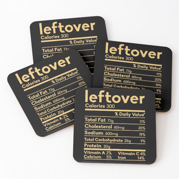 Item preview, Leftovers Nutrition Facts Thanksgiving christmas funny designed and sold by samer11.