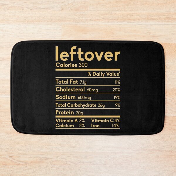 Item preview, Leftovers Nutrition Facts Thanksgiving christmas funny designed and sold by samer11.