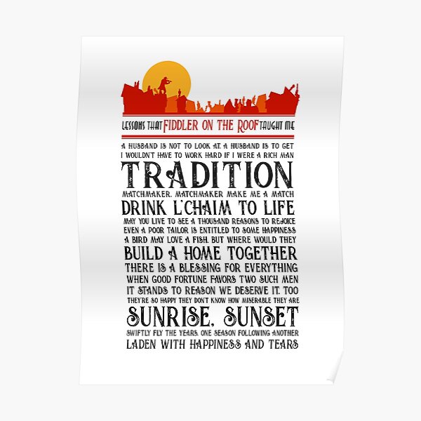 Lessons That the Fiddler on the Roof Taught Me Poster
