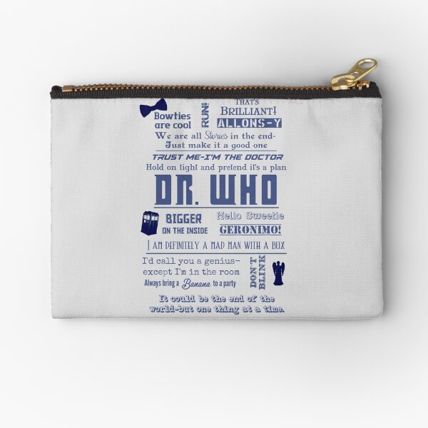 Dr. Who quotes II Zipper Pouch