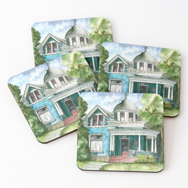 Item preview, The House with Red Trim designed and sold by ShelleyYlstArt.