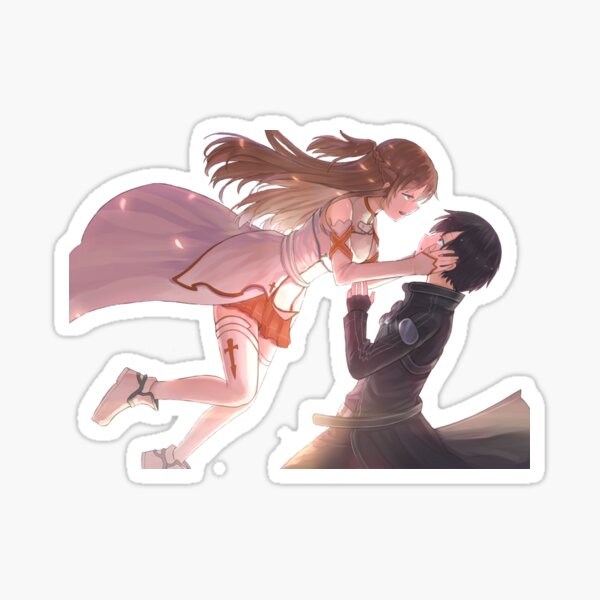 Asuna y Kirito aman - Sword Art Online - Pegatina