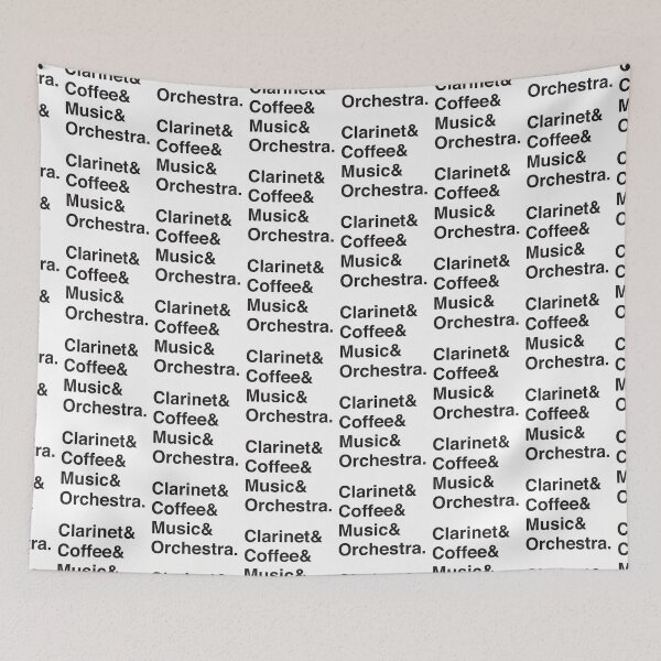 Item preview, Clarinet & Coffee & Music & Orchestra. designed and sold by jazzydevil.