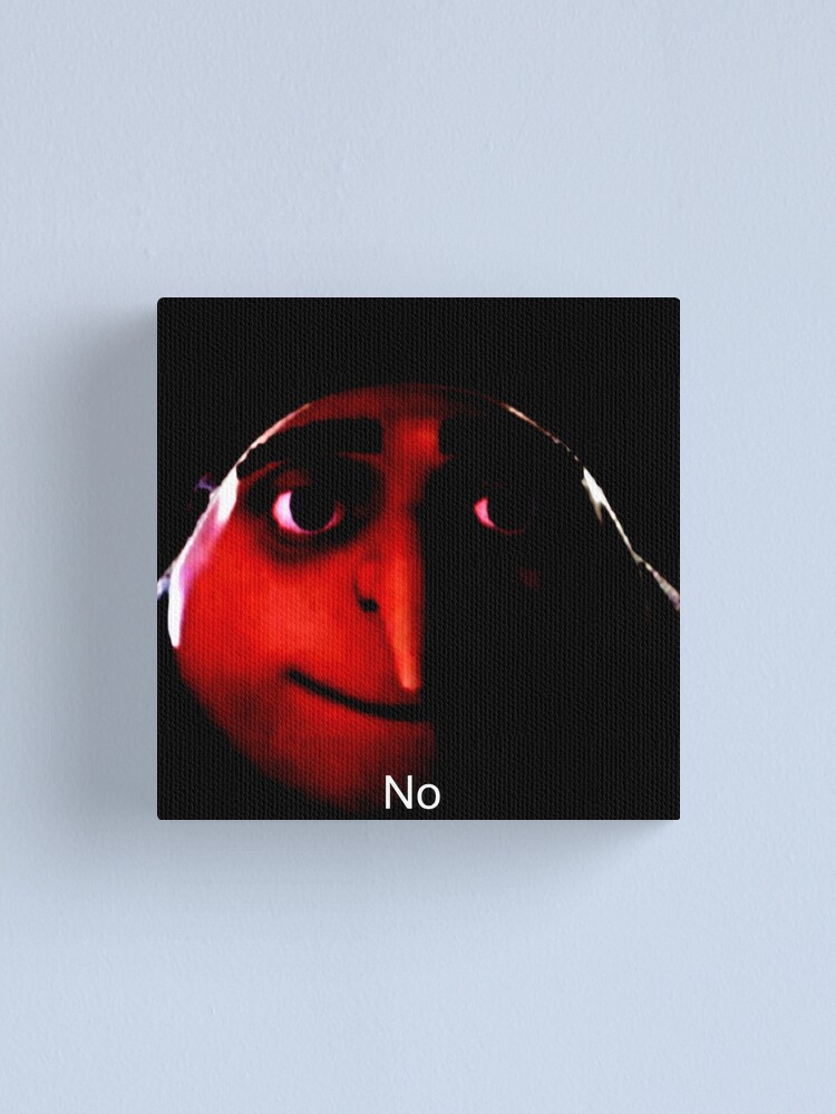 Gru Meme Face Canvas Print for Sale by itsjustpeachy