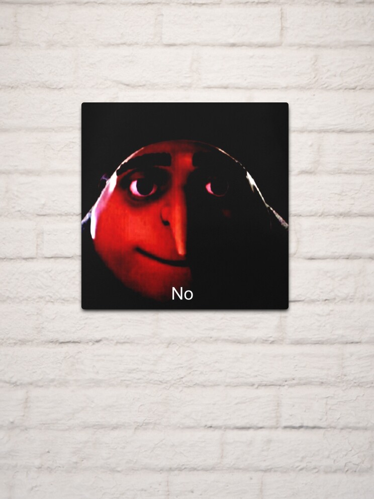 Gru no meme | Metal Print