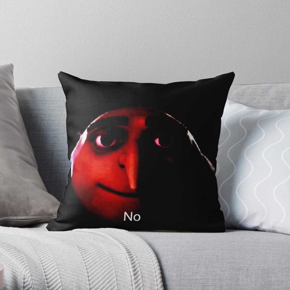 Cursed Image: Gru - Meme - Pillow