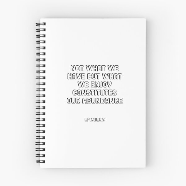 Item preview, Not what we have but what we enjoy constitutes our abundance - Epicurus Stoic Quotes designed and sold by Inspirationmotivation.
