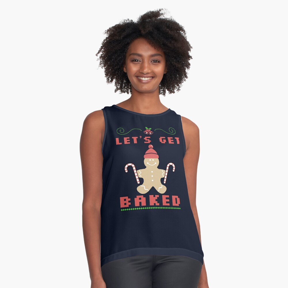 let's get baked ugly christmas sweater