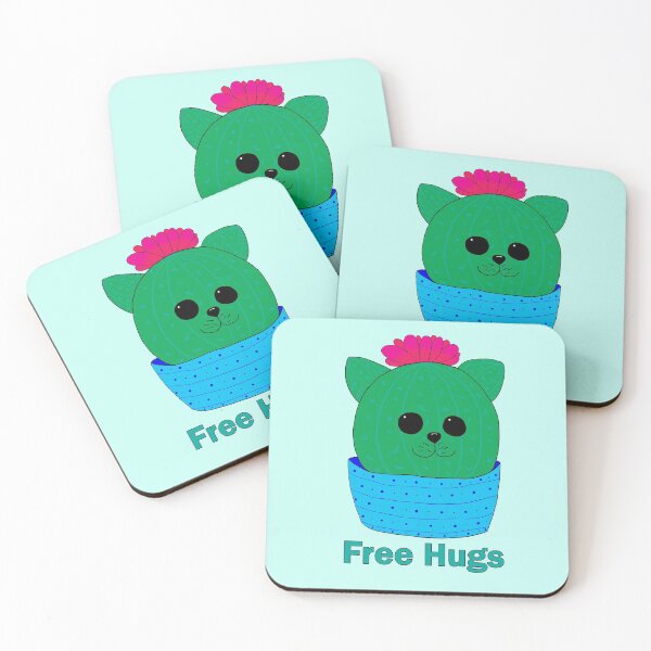 Item preview, Free Hugs Cactus Cat designed and sold by alisadesigns.