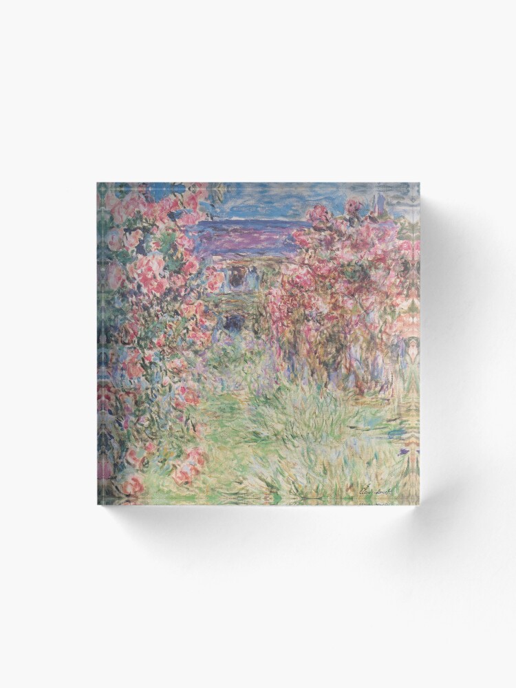 Thumbnail 1 of 5, Acrylic Block, House Among the Roses designed and sold by ColorMeFHappy.