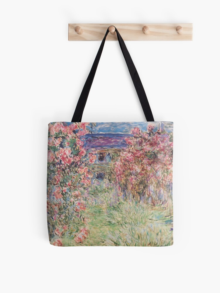 Thumbnail 1 of 2, Tote Bag, House Among the Roses designed and sold by ColorMeFHappy.