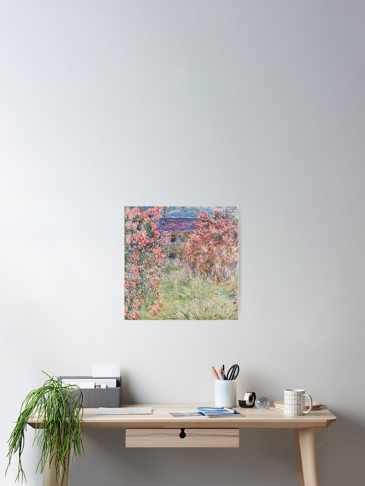 Thumbnail 2 of 3, Poster, House Among the Roses designed and sold by ColorMeFHappy.