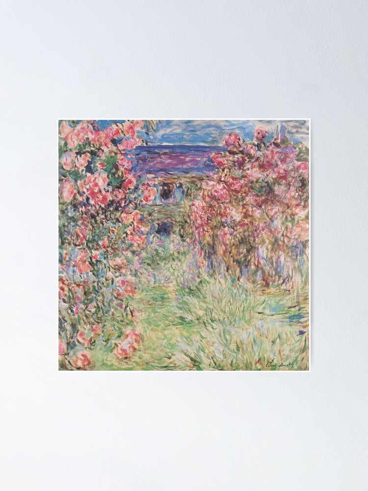 Thumbnail 1 of 3, Poster, House Among the Roses designed and sold by ColorMeFHappy.