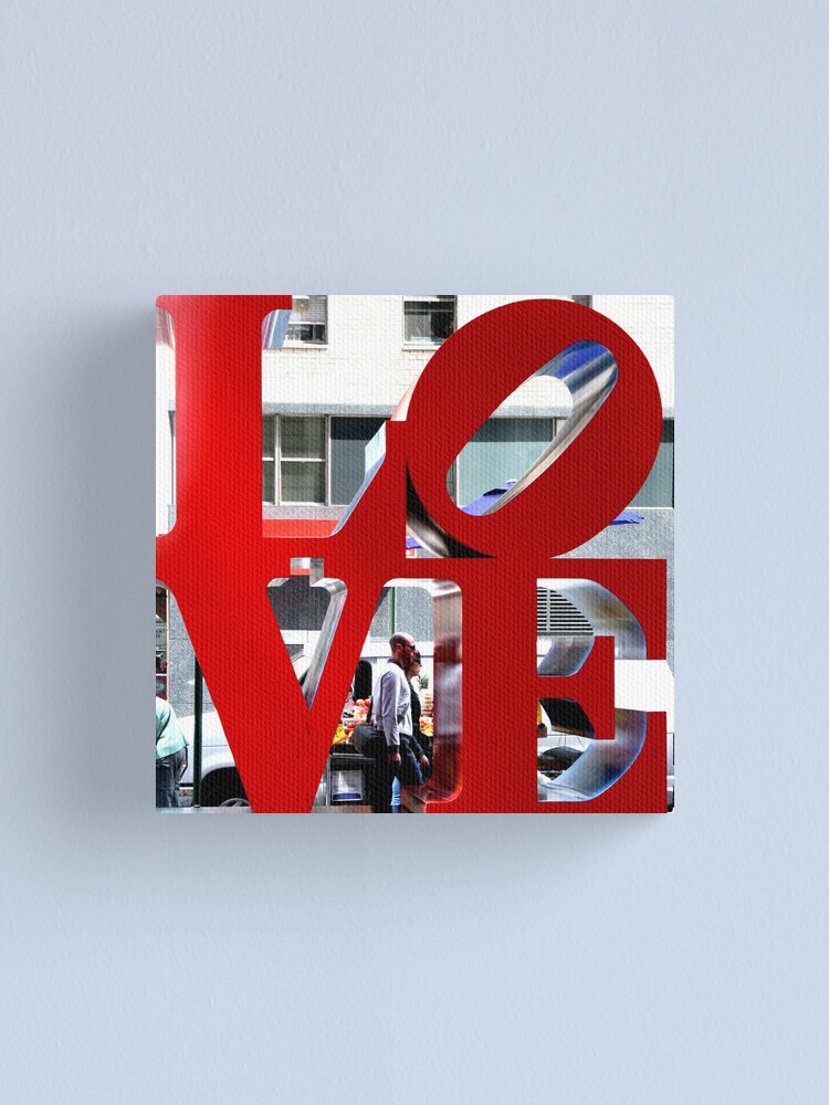 LOVE Sculpture by Robert Indiana | Canvas Print