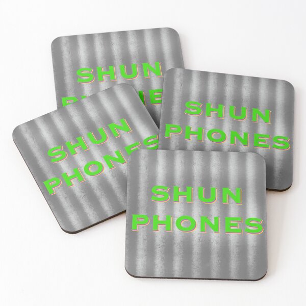 Shun Phones Coasters (Set of 4)
