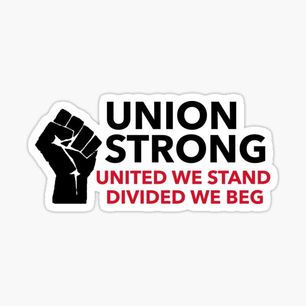 Bust Ghosts Not Unions Sticker - Join a Union Sticker - Unionize Sticker -  Socialist Sticker - Communist Sticker