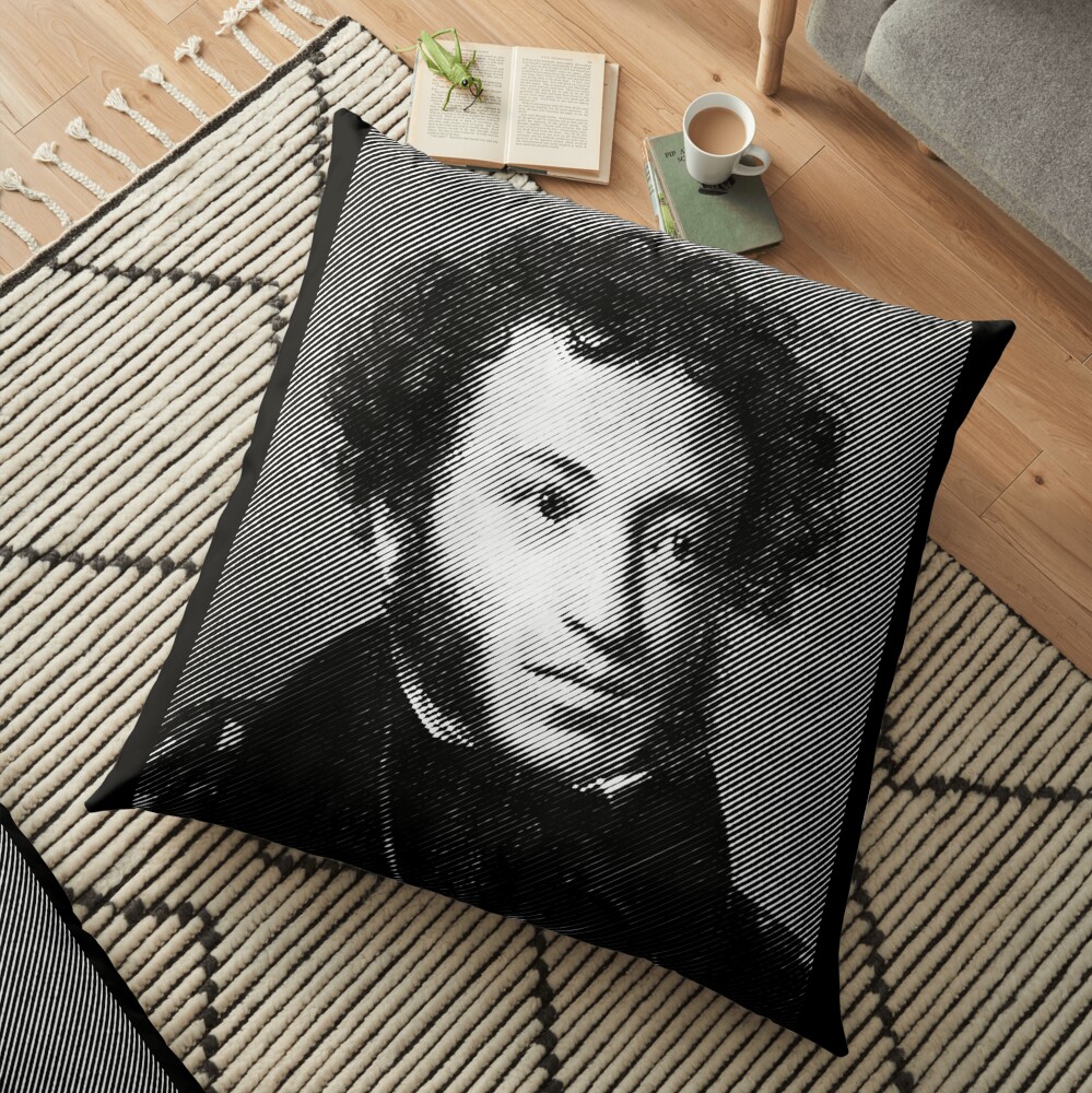 Alexander Pushkin, the greatest Russian poet Floor Pillow
